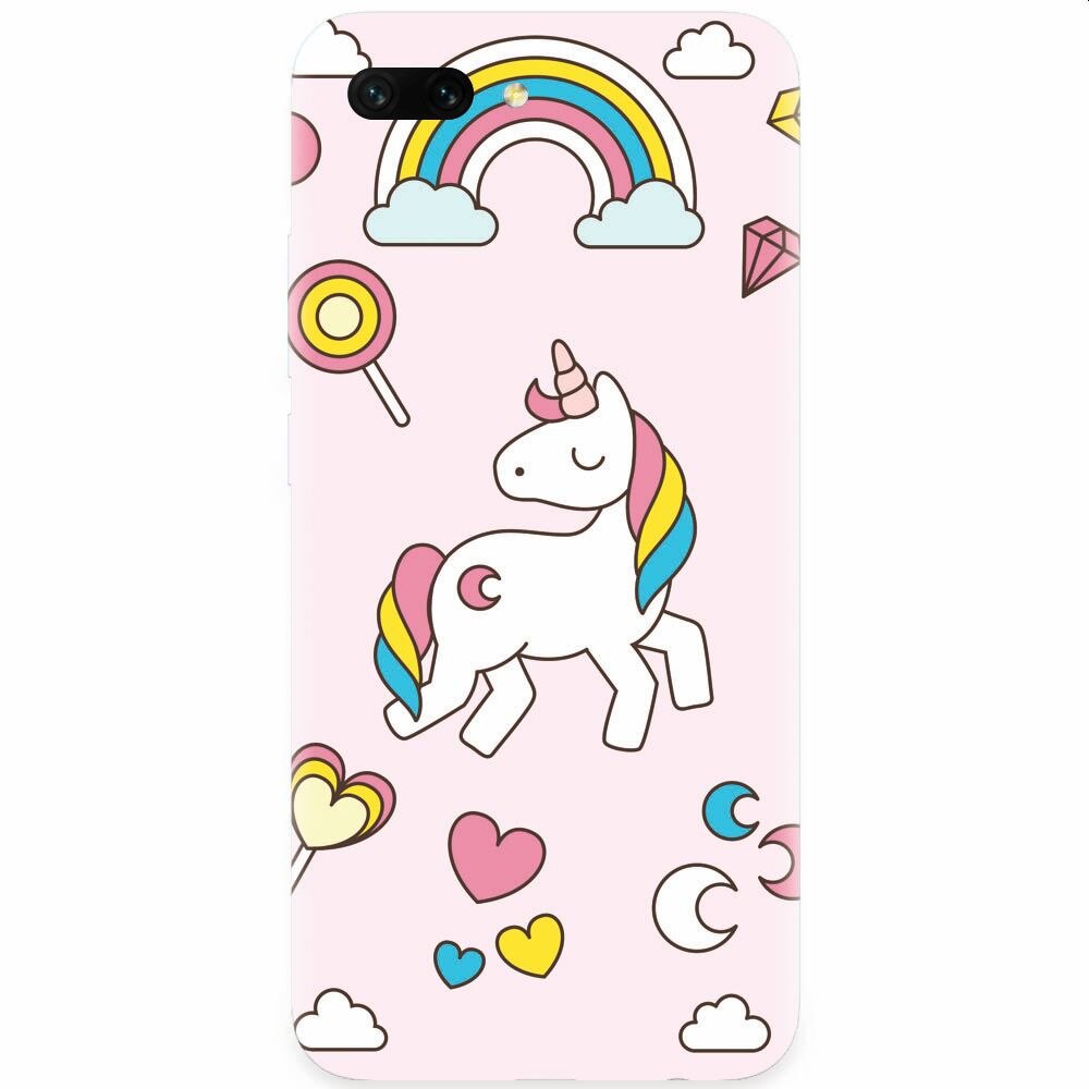 Husa silicon pentru Honor 10, Cute Unicorn