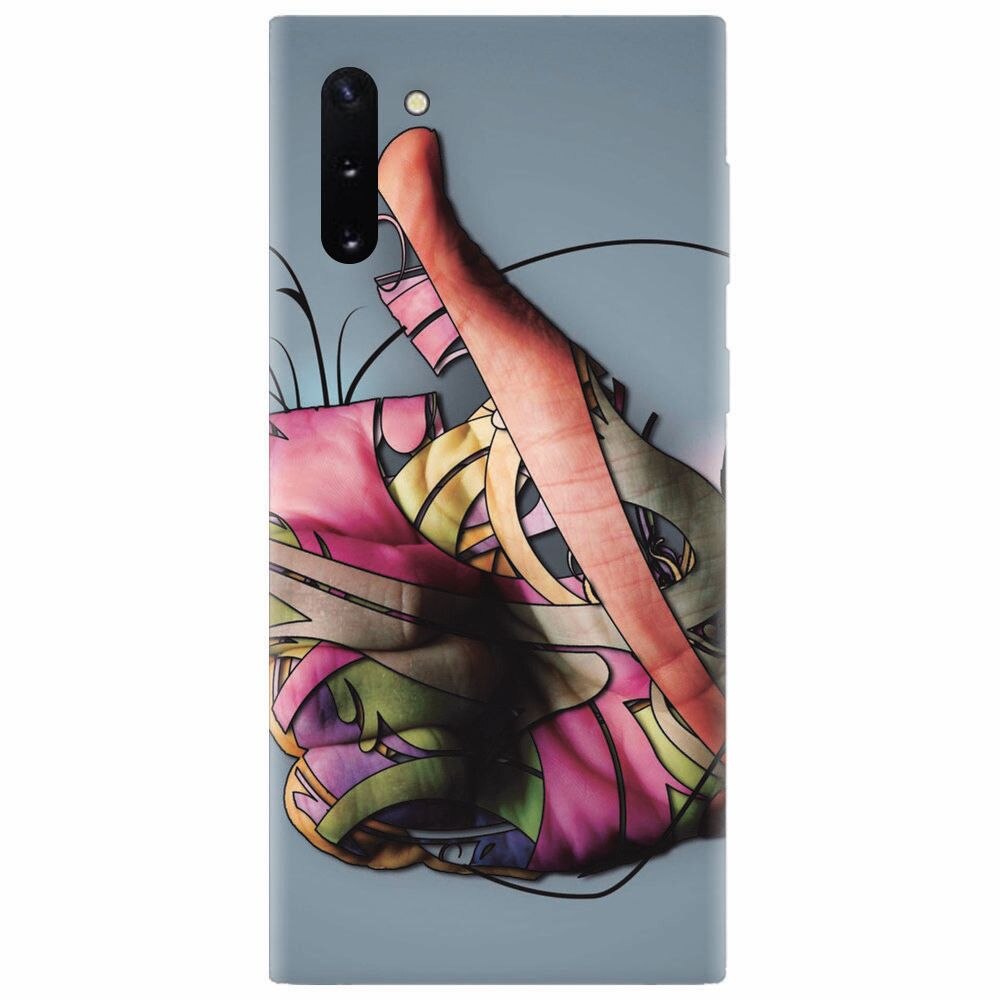 Husa silicon pentru Samsung Galaxy Note 10, Beautiful Hand Art