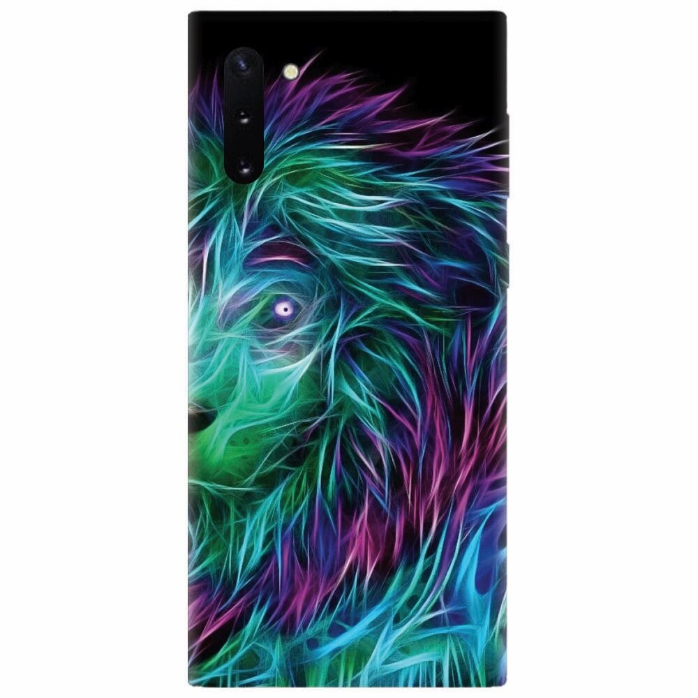 Husa silicon pentru Samsung Galaxy Note 10, Abstract Lion 002