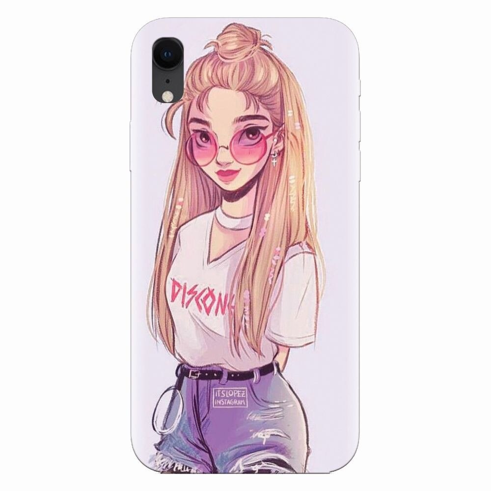 Husa silicon pentru Apple Iphone XR, Girl Look