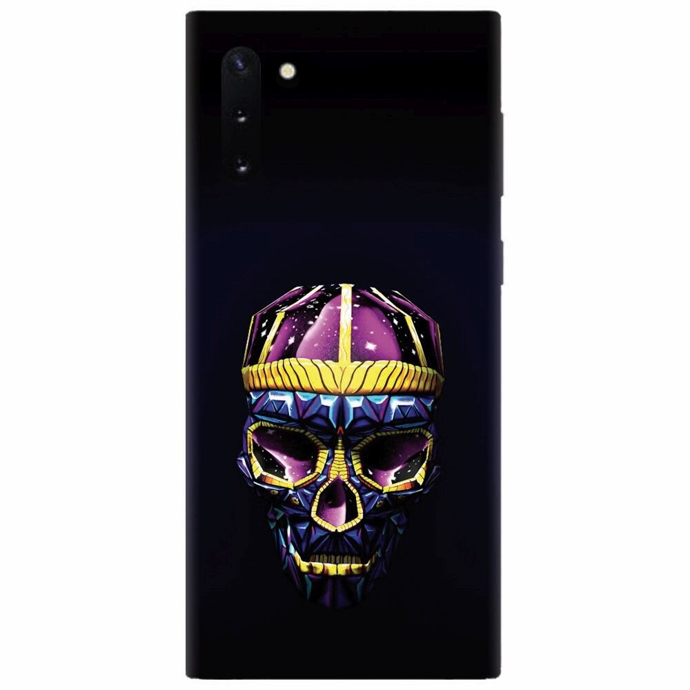Husa silicon pentru Samsung Galaxy Note 10, Colorfull Skull