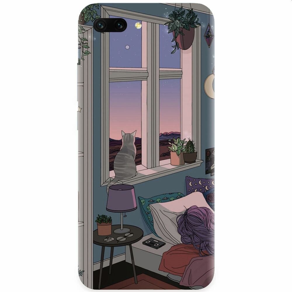 Husa silicon pentru Honor 10, Girl Room
