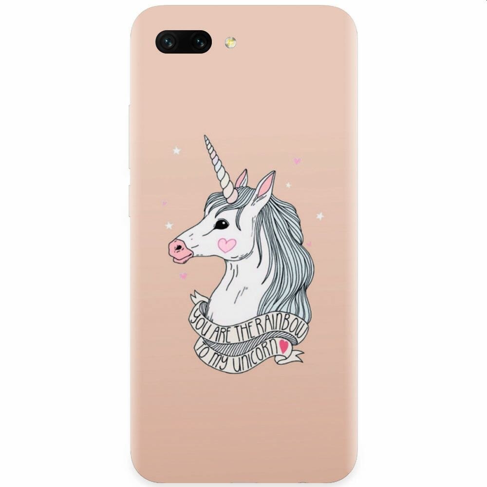 Husa silicon pentru Honor 10, Cute Rose Gold