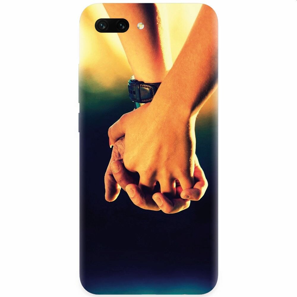 Husa silicon pentru Honor 10, Couple Holding Hands