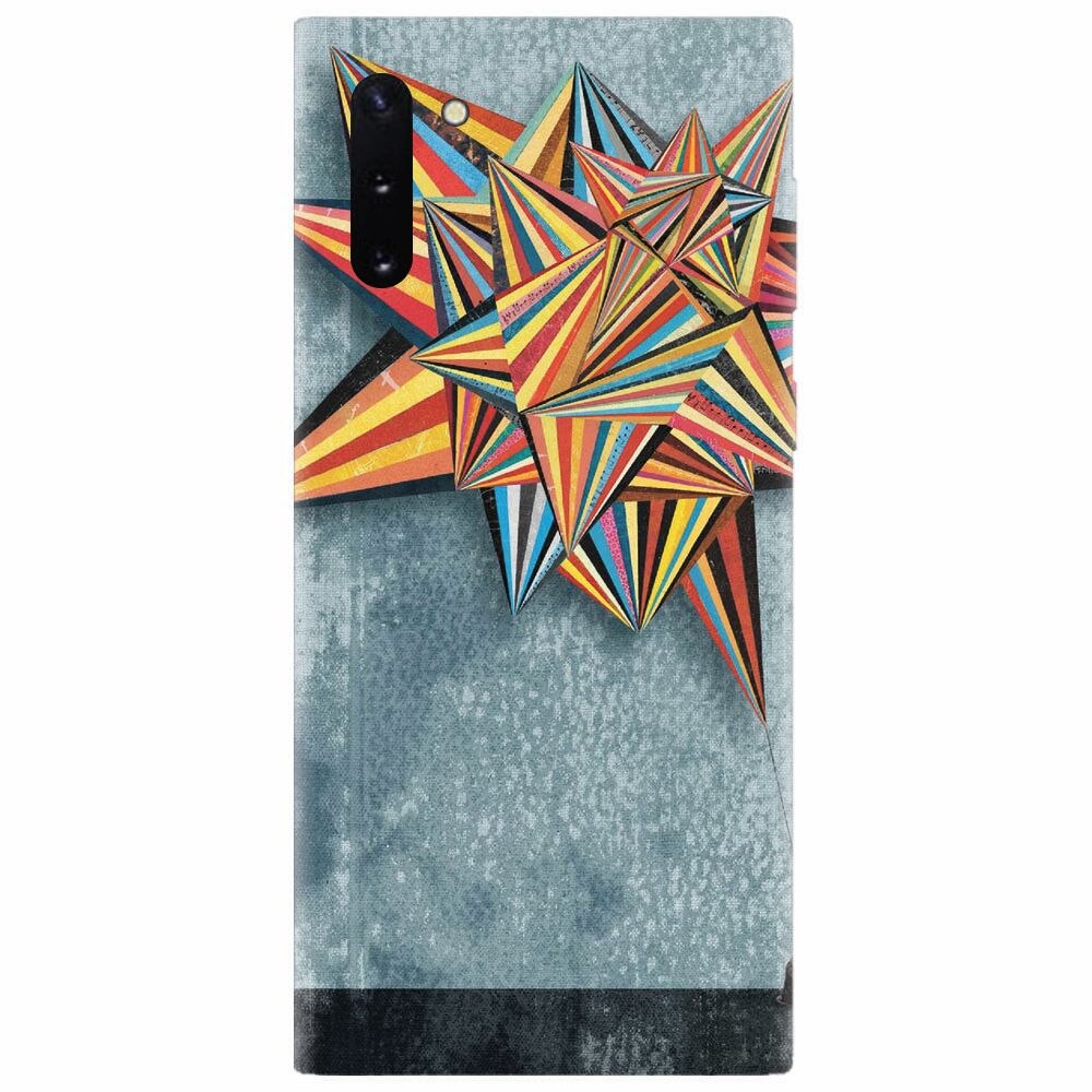 Husa silicon pentru Samsung Galaxy Note 10, Abstract Colorful Balloon Triangles