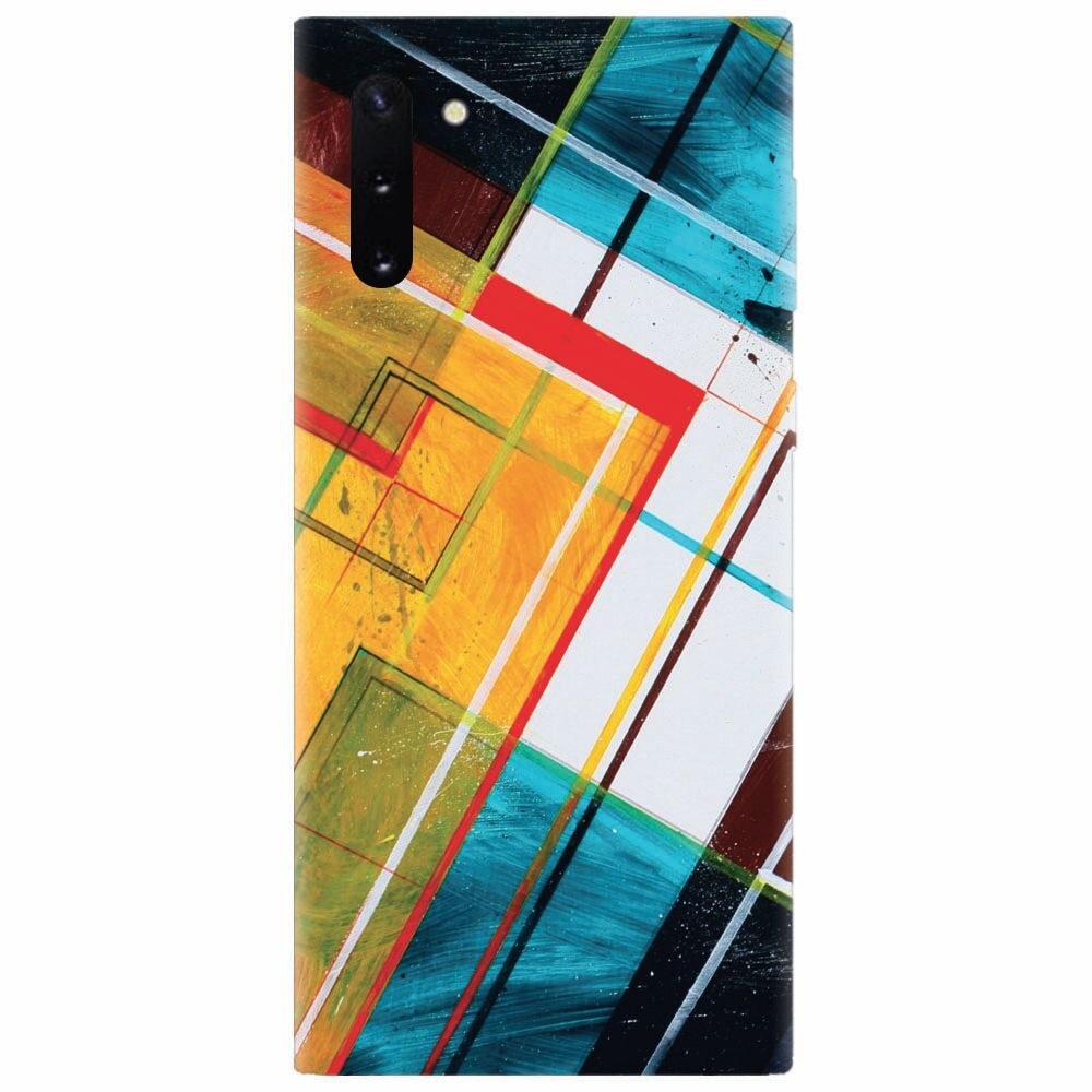 Husa silicon pentru Samsung Galaxy Note 10, Abstraction Color Shape