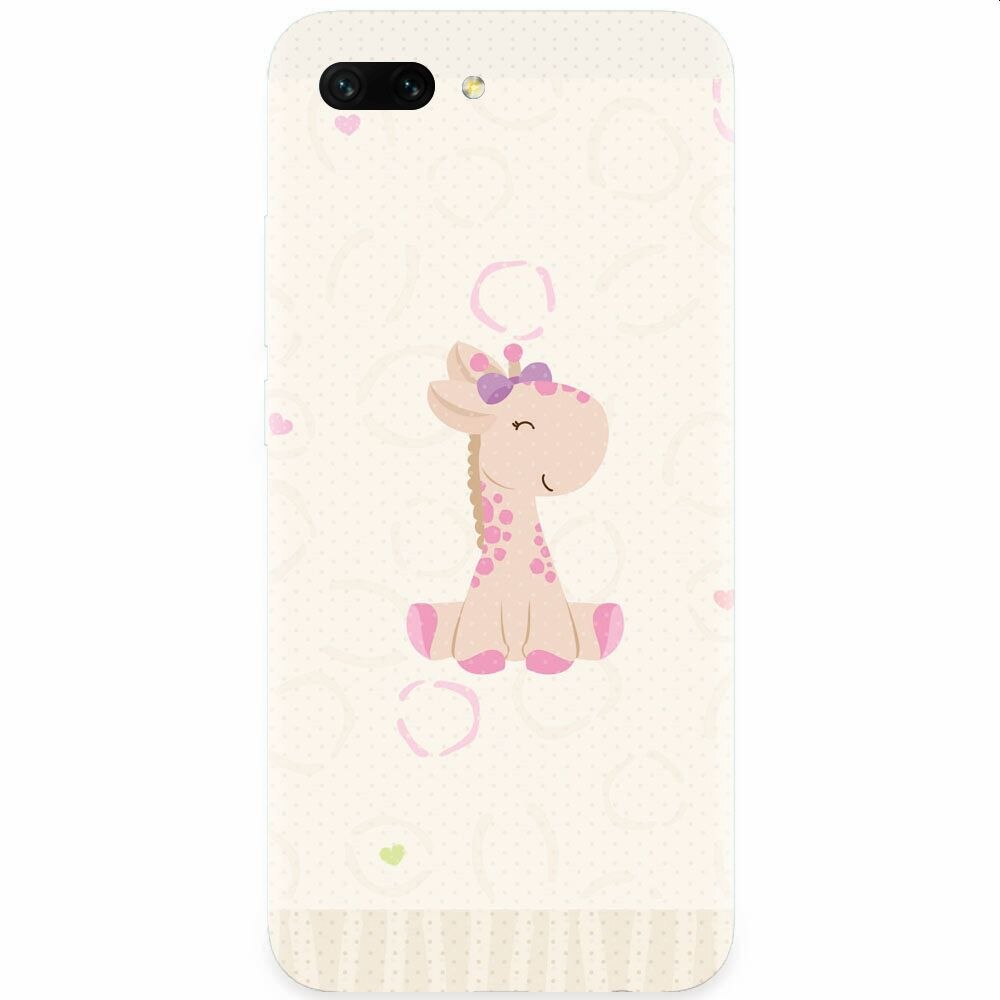 Husa silicon pentru Honor 10, Giraffe Cute