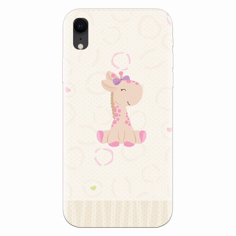 Husa silicon pentru Apple Iphone XR, Giraffe Cute
