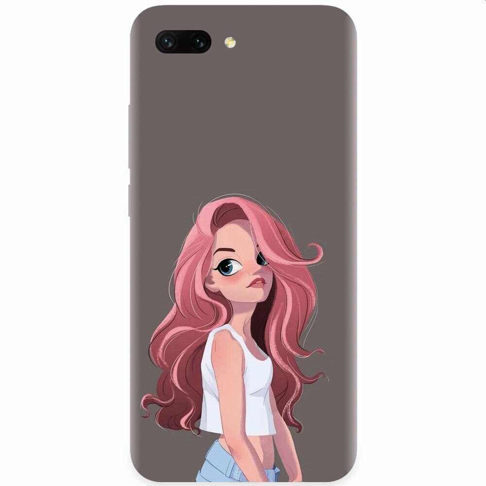 Husa silicon pentru Honor 10, Cute Girl
