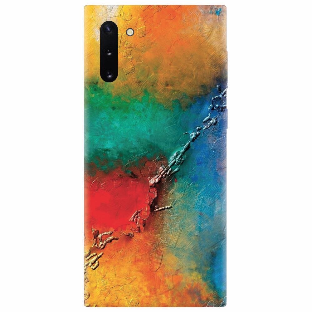Husa silicon pentru Samsung Galaxy Note 10, Colorful Wall Paint Texture
