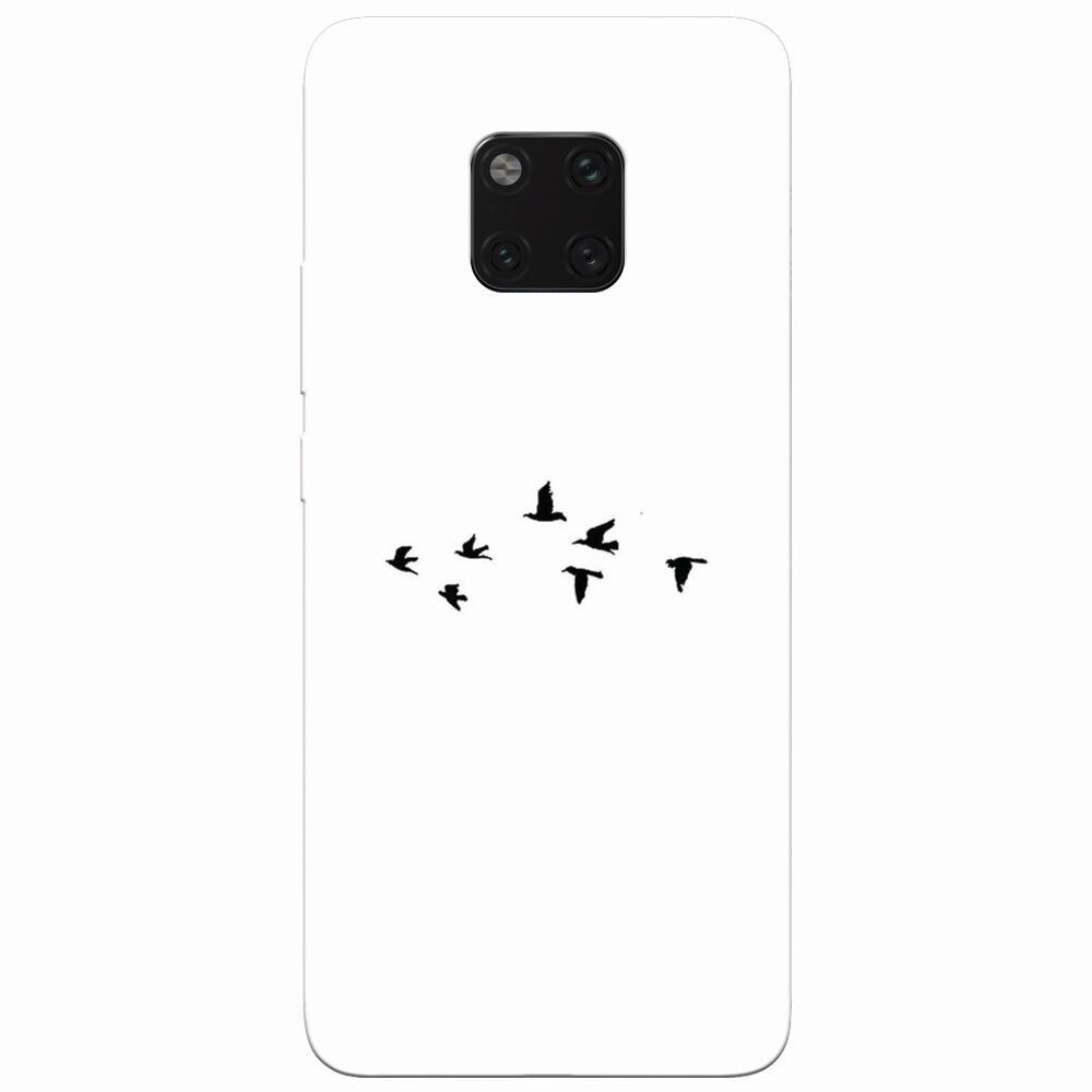 Husa silicon pentru Huawei Mate 20 Pro, Birds