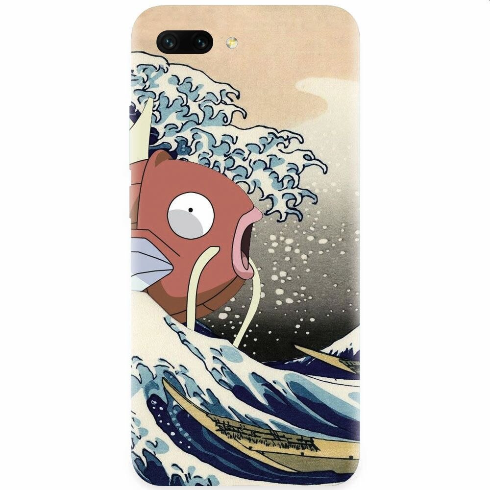 Husa silicon pentru Honor 10, Great Wave Fish