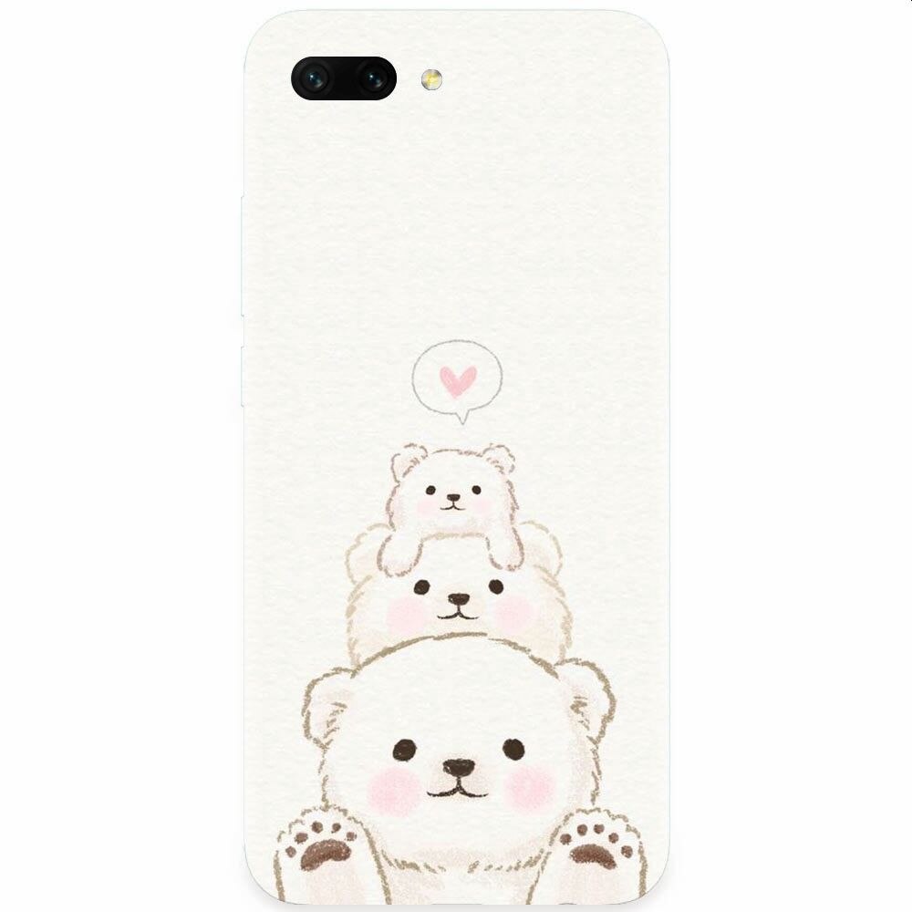 Husa silicon pentru Honor 10, Family Bear