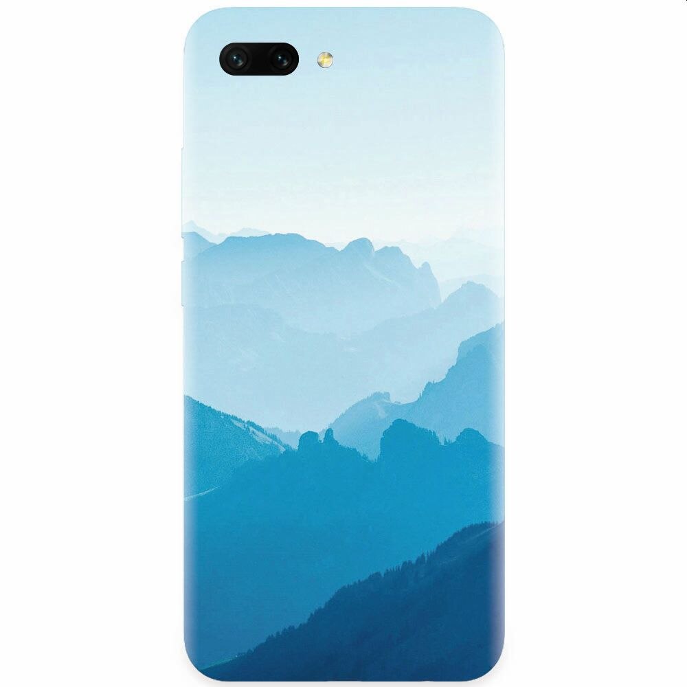 Husa silicon pentru Honor 10, Blue Mountain Crests