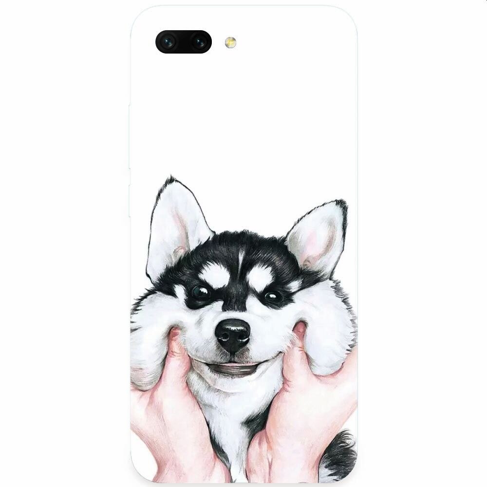 Husa silicon pentru Honor 10, Cute Dog 1