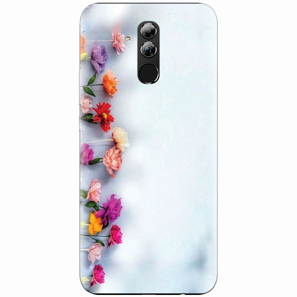 Husa silicon pentru Huawei Mate 20 Lite, Flowers