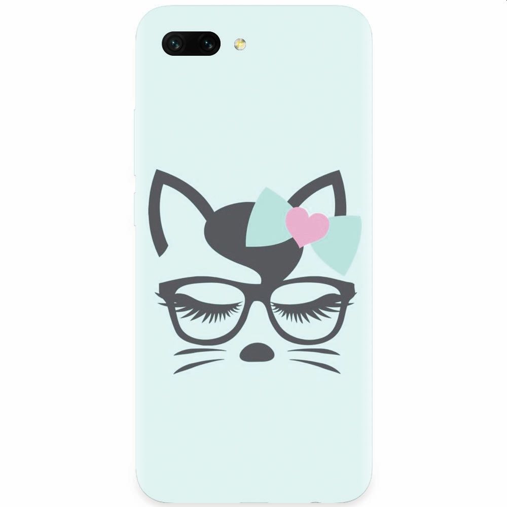 Husa silicon pentru Honor 10, Angel Cat