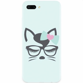 Husa silicon pentru Honor 10, Angel Cat Husa silicon pentru Honor 10, Angel Cat