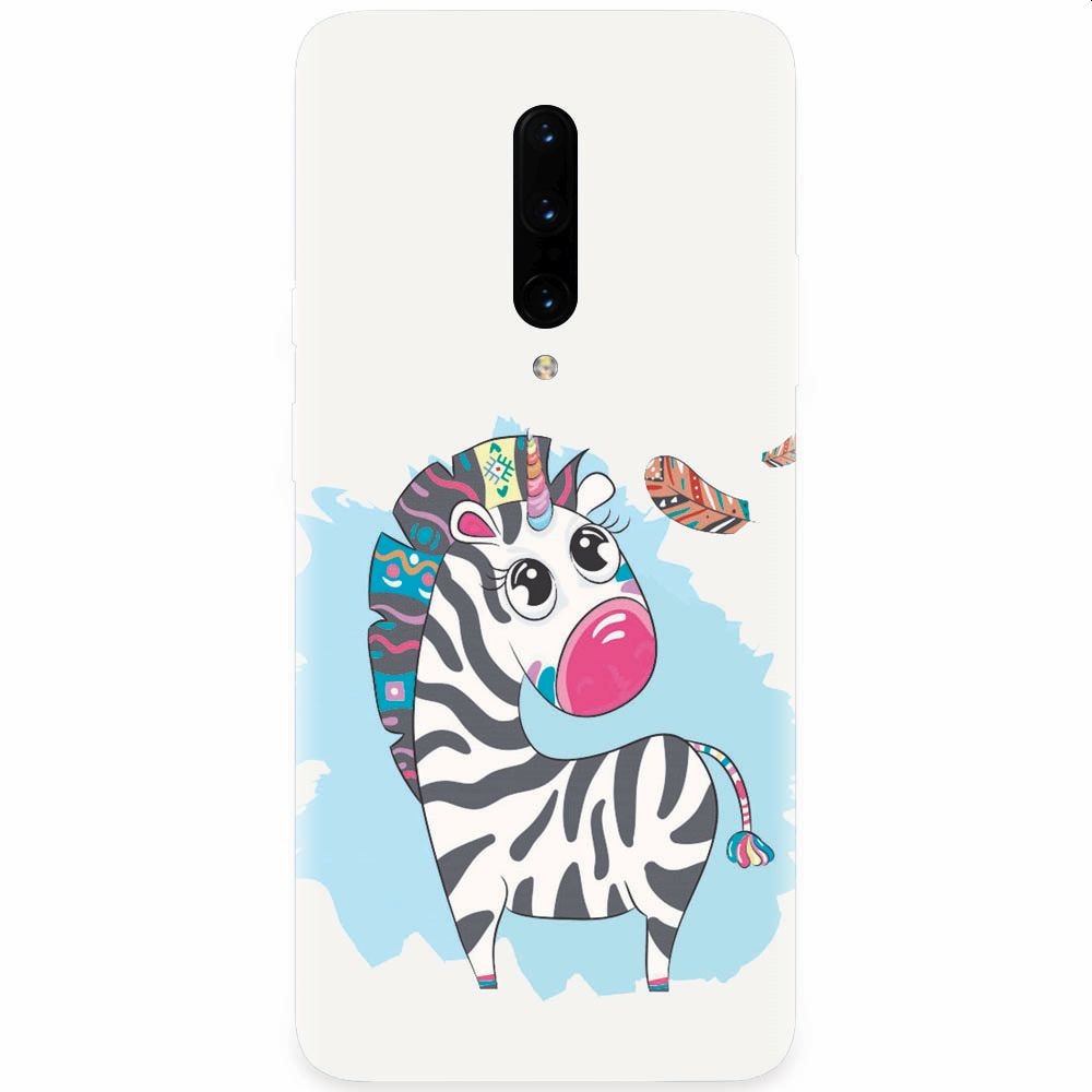 Husa silicon pentru OnePlus 7 Pro, Zebra