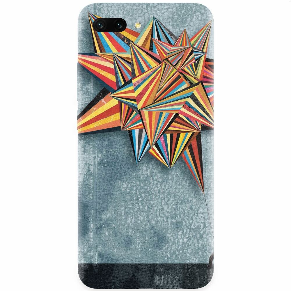 Husa silicon pentru Honor 10, Abstract Colorful Balloon Triangles
