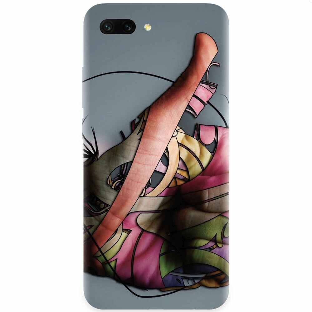 Husa silicon pentru Honor 10, Abstract Minimalistic Hands