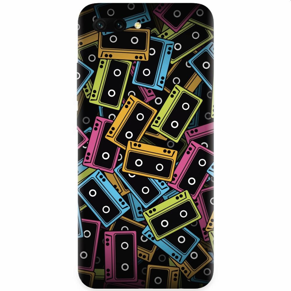 Husa silicon pentru Honor 10, Audio Cassette Color Vector