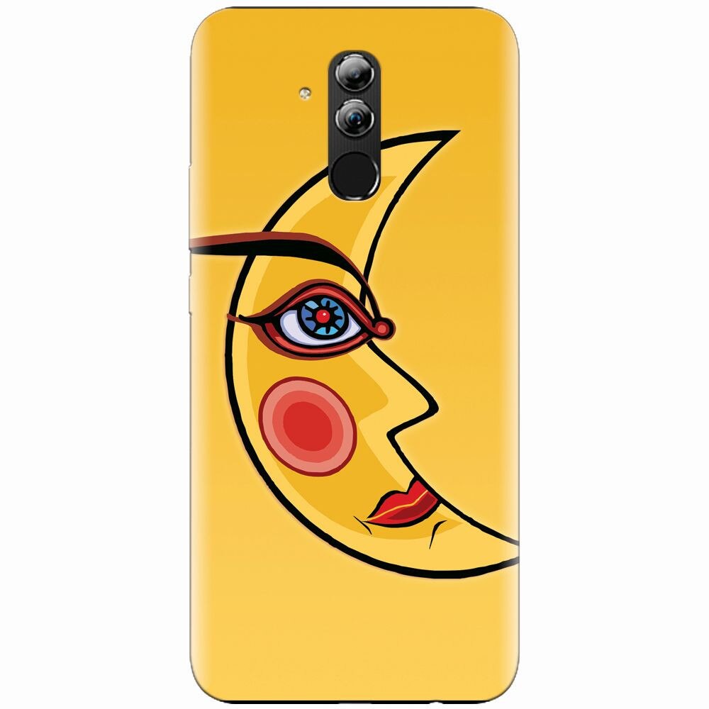 Husa silicon pentru Huawei Mate 20 Lite, Yellow Moon