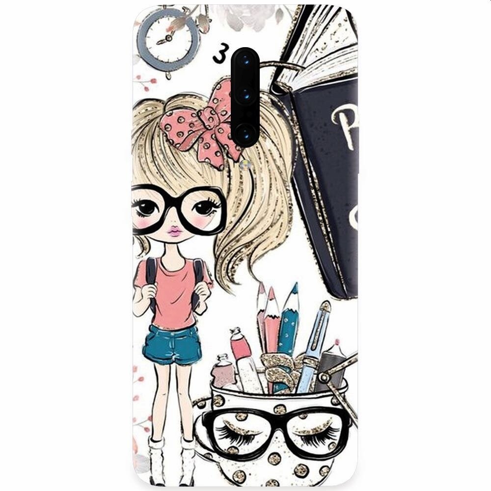 Husa silicon pentru OnePlus 7 Pro, School Girl