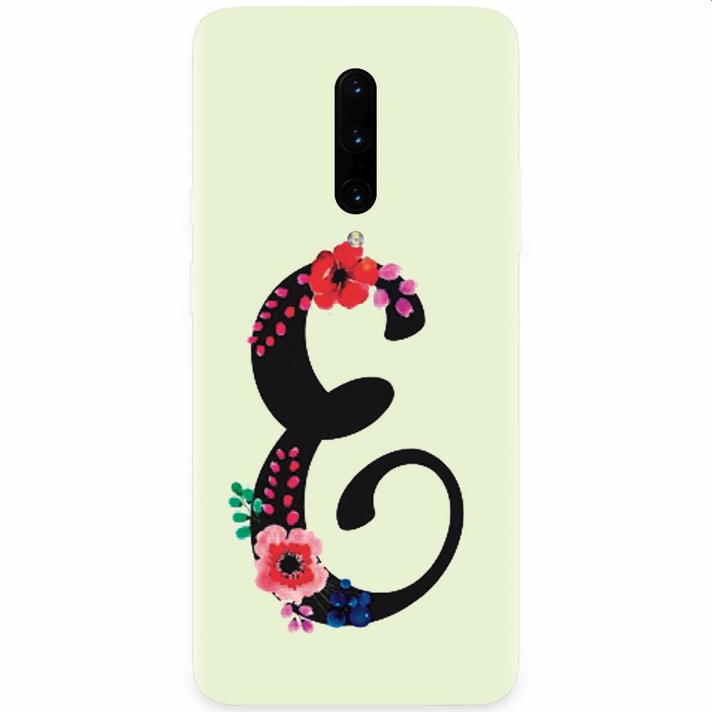 Husa silicon pentru OnePlus 7 Pro, Litera E
