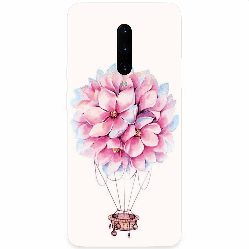 Husa silicon pentru OnePlus 7 Pro, Flower Baloon