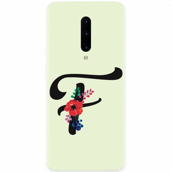 Husa silicon pentru OnePlus 7 Pro, Litera F Husa silicon pentru OnePlus 7 Pro, Litera F
