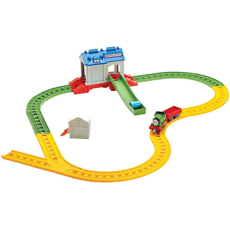 Jucarie Thomas And Friends Collectible Railway Percy At The Rescue Centre
