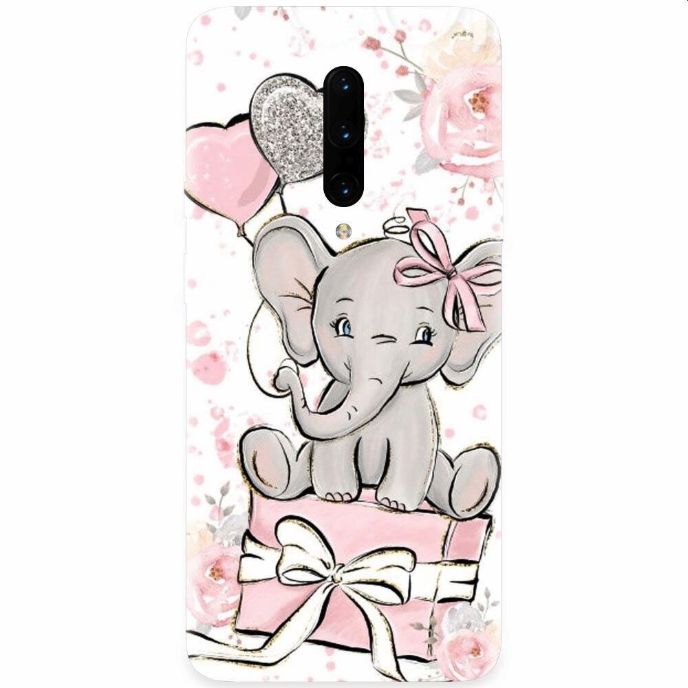 Husa silicon pentru OnePlus 7 Pro, Elefant
