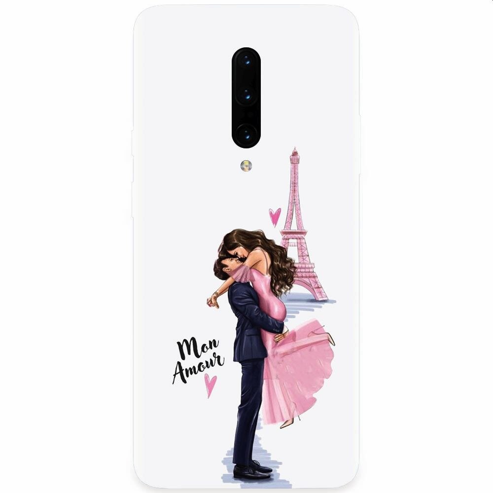 Husa silicon pentru OnePlus 7 Pro, Paris Love Mon Amour