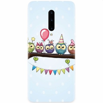 Husa silicon pentru OnePlus 7 Pro, Party Birds Husa silicon pentru OnePlus 7 Pro, Party Birds