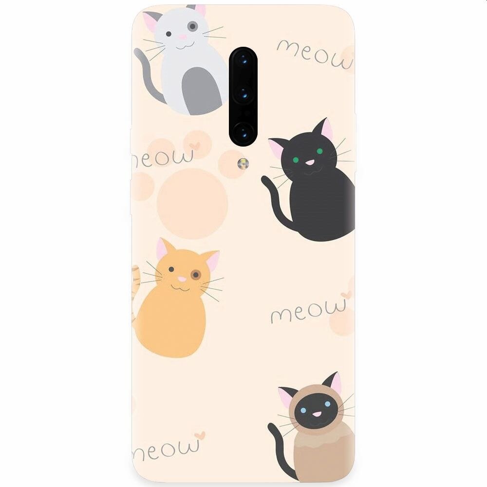 Husa silicon pentru OnePlus 7 Pro, Meow