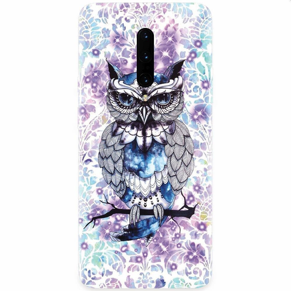 Husa silicon pentru OnePlus 7 Pro, Abstract Owl