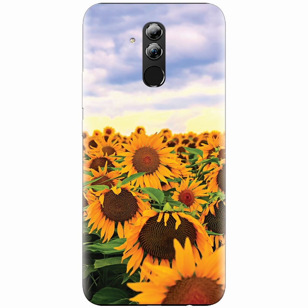 Husa silicon pentru Huawei Mate 20 Lite, Sunflowers