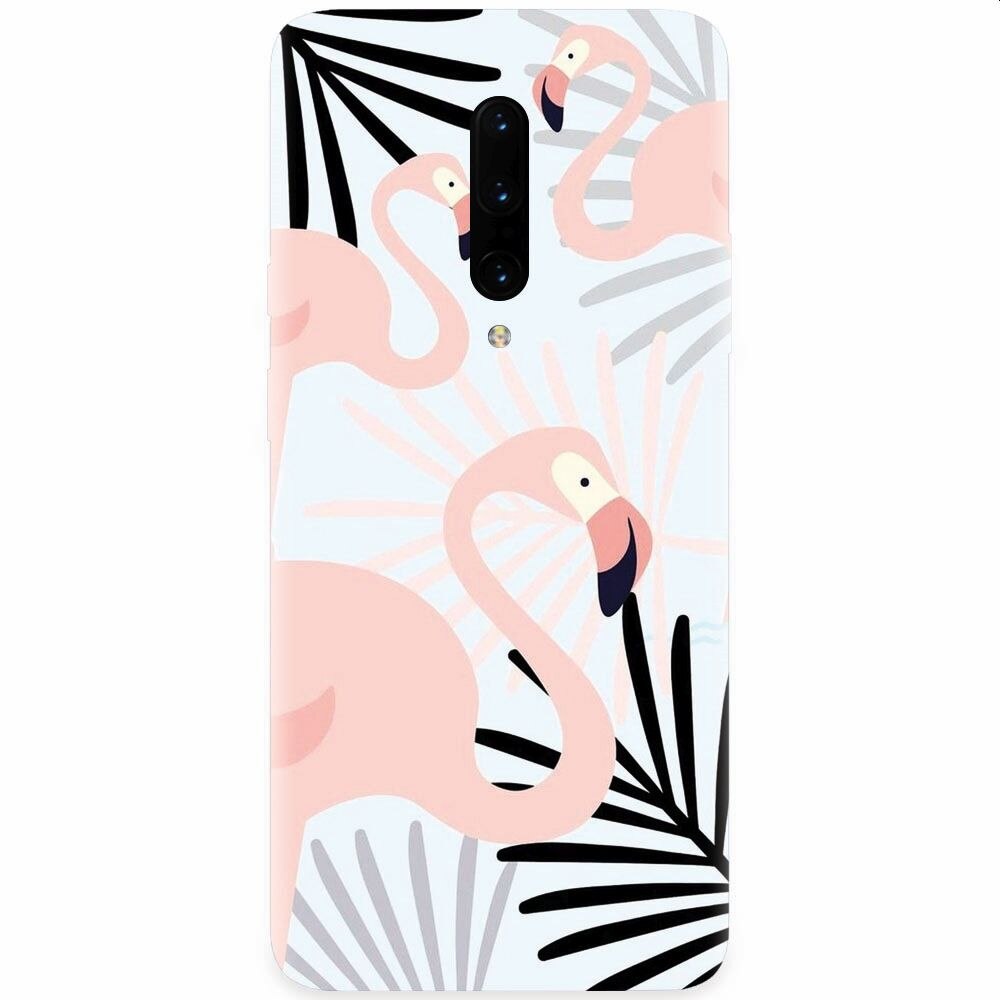 Husa silicon pentru OnePlus 7 Pro, Flamingo