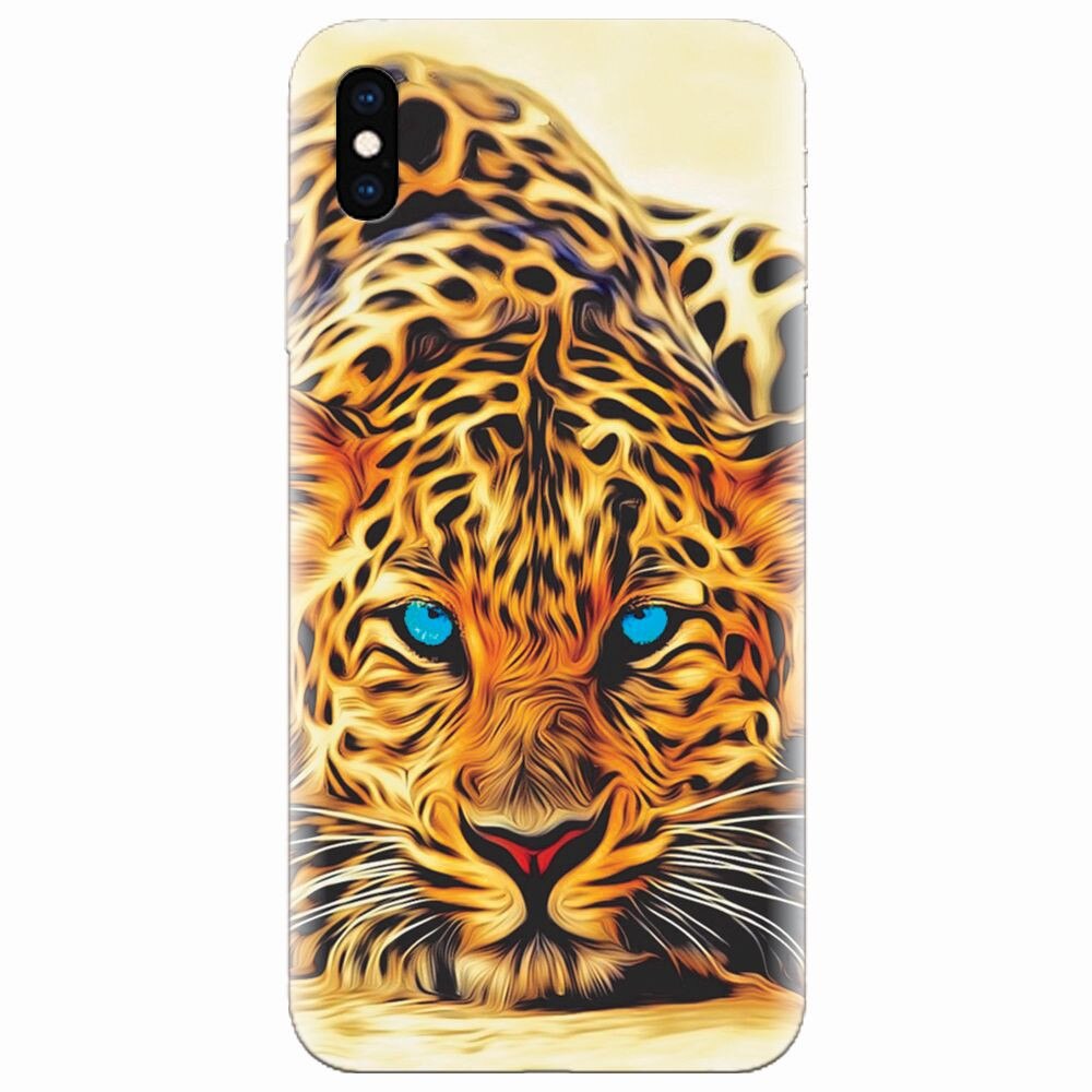 Husa silicon pentru Apple Iphone XS, Animal Tiger