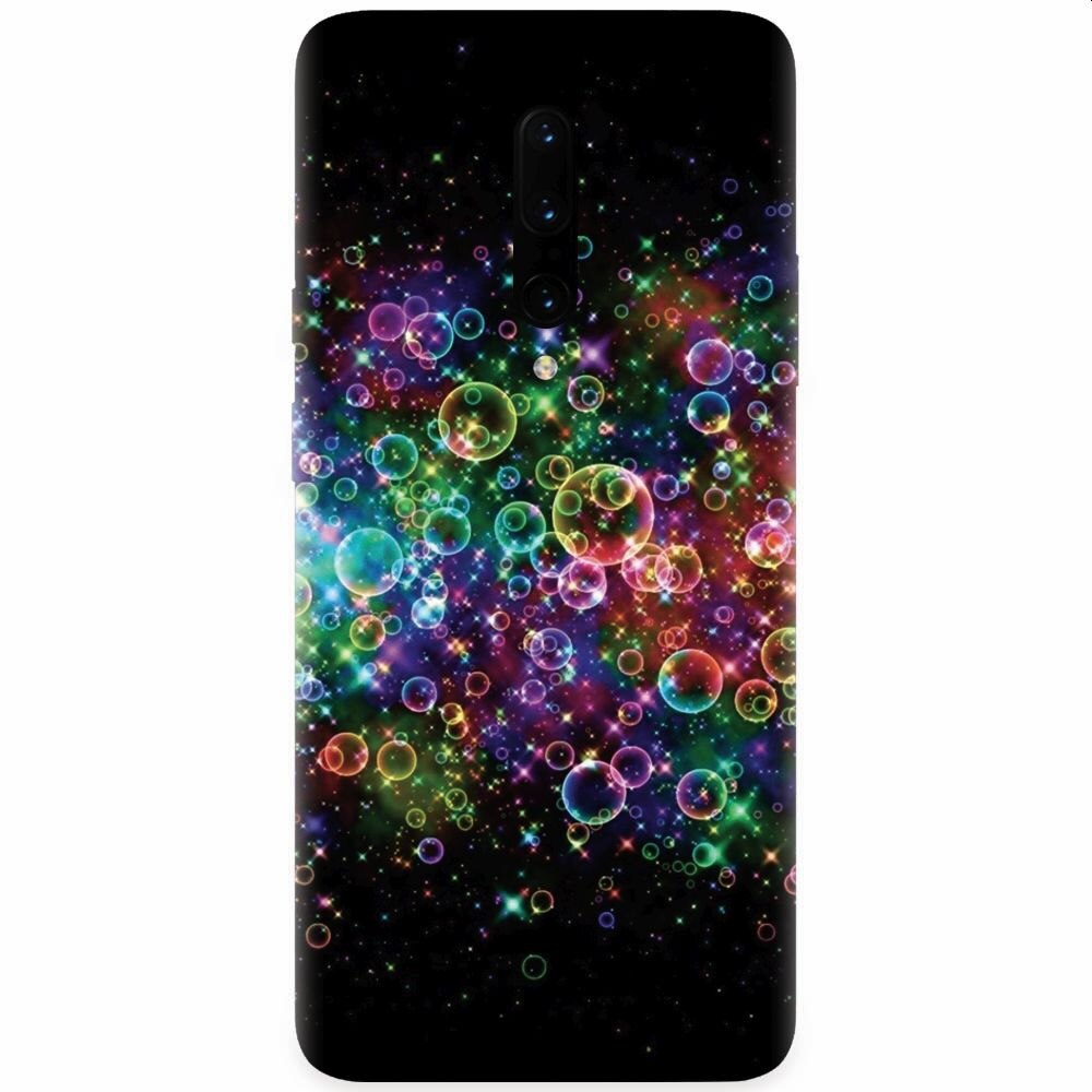 Husa silicon pentru OnePlus 7 Pro, Rainbow Colored Soap Bubbles