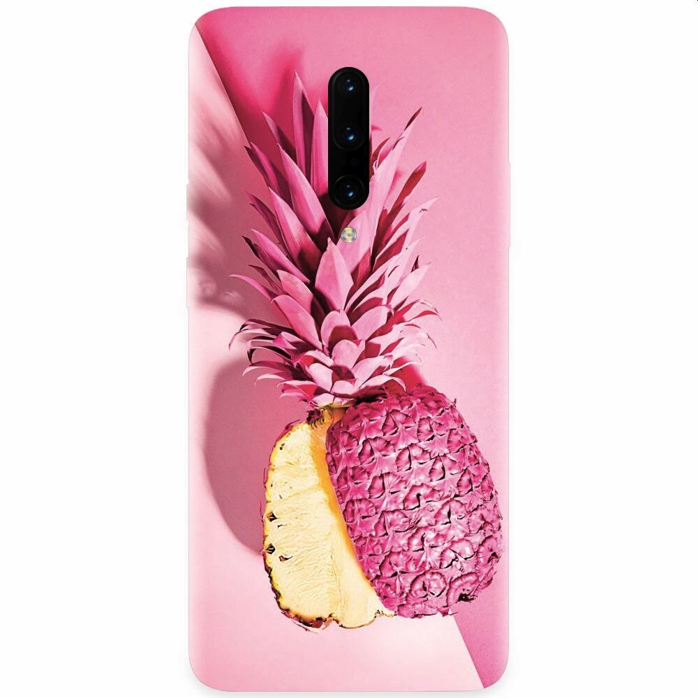 Husa silicon pentru OnePlus 7 Pro, Pink Pineapple