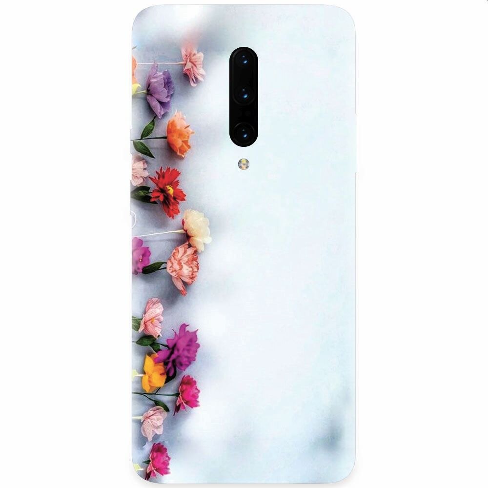 Husa silicon pentru OnePlus 7 Pro, Flowers