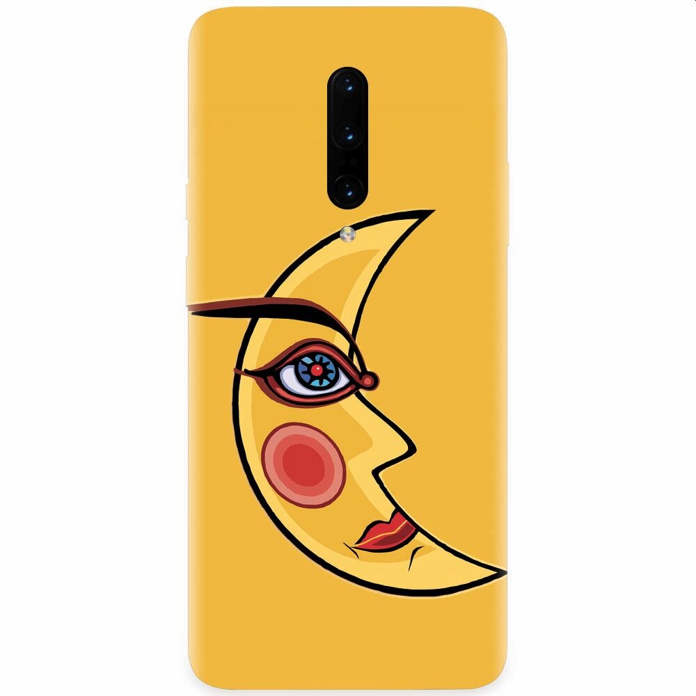 Husa silicon pentru OnePlus 7 Pro, Yellow Moon