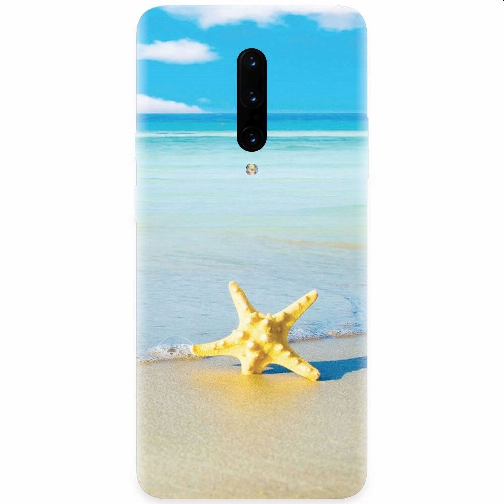 Husa silicon pentru OnePlus 7 Pro, Starfish Beach