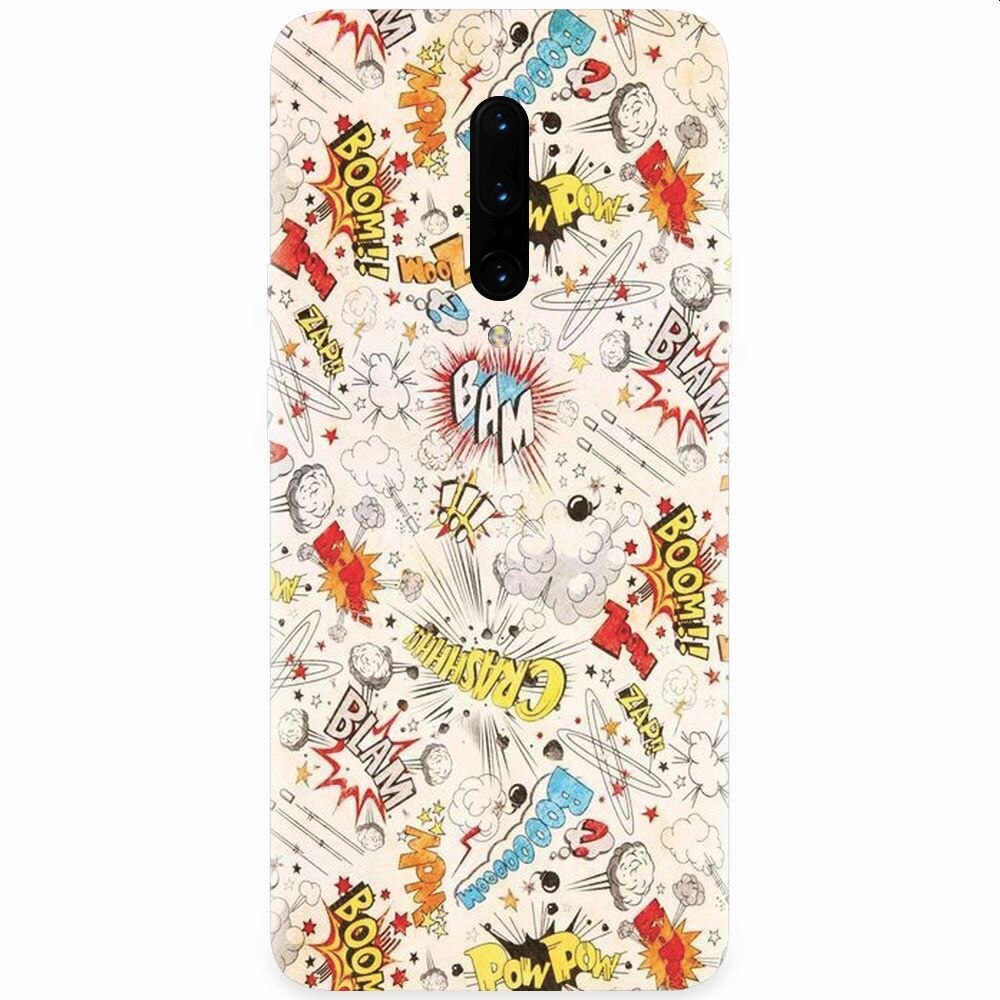 Husa silicon pentru OnePlus 7 Pro, Vintage Comic