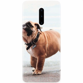 Husa silicon pentru OnePlus 7 Pro, Little Dog Puppy Animal Husa silicon pentru OnePlus 7 Pro, Little Dog Puppy Animal