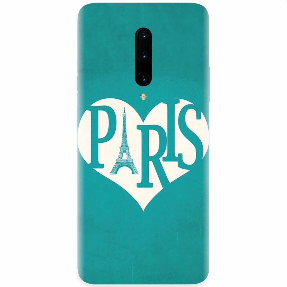 Husa silicon pentru OnePlus 7 Pro, I Love Paris