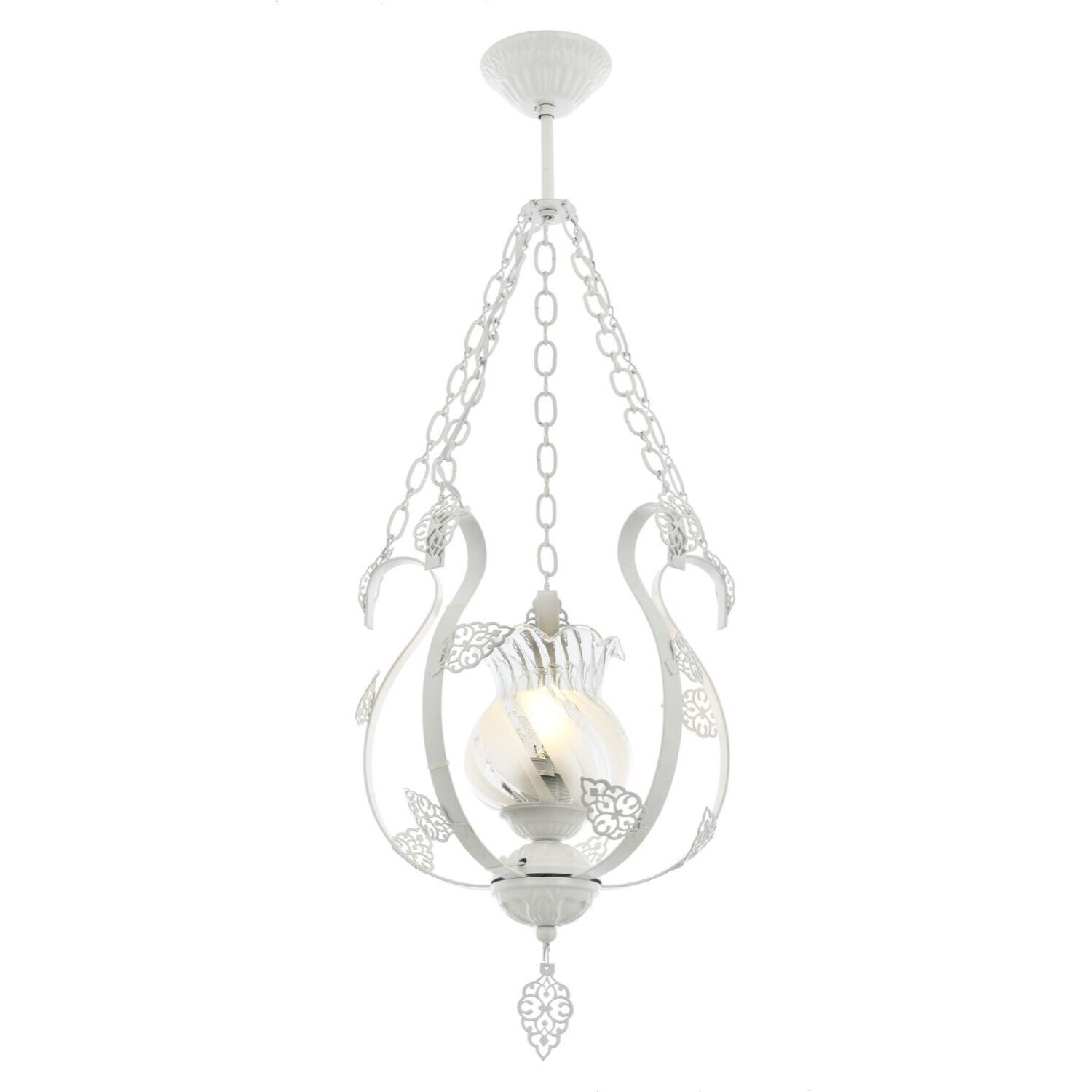 Lustra Avonni AV-65119-T, 1x 60 W ,E27, Alb