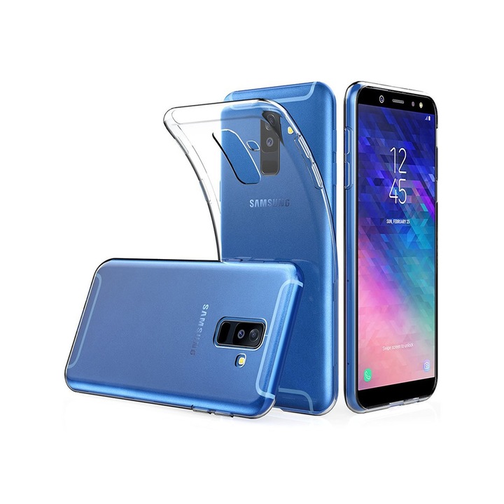 Силиконов гръб Case-M за Samsung Galaxy A6 Plus 2018, Безцветен